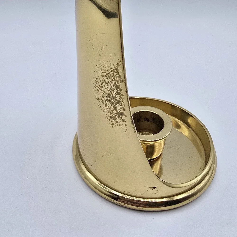 VTG PartyLite Hampton Brass Candle Holder‎ for Taper or Pillar 02362